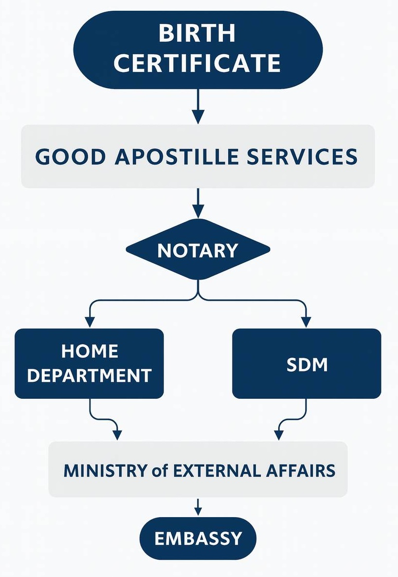 Birth Certificate Attestation Services Process India