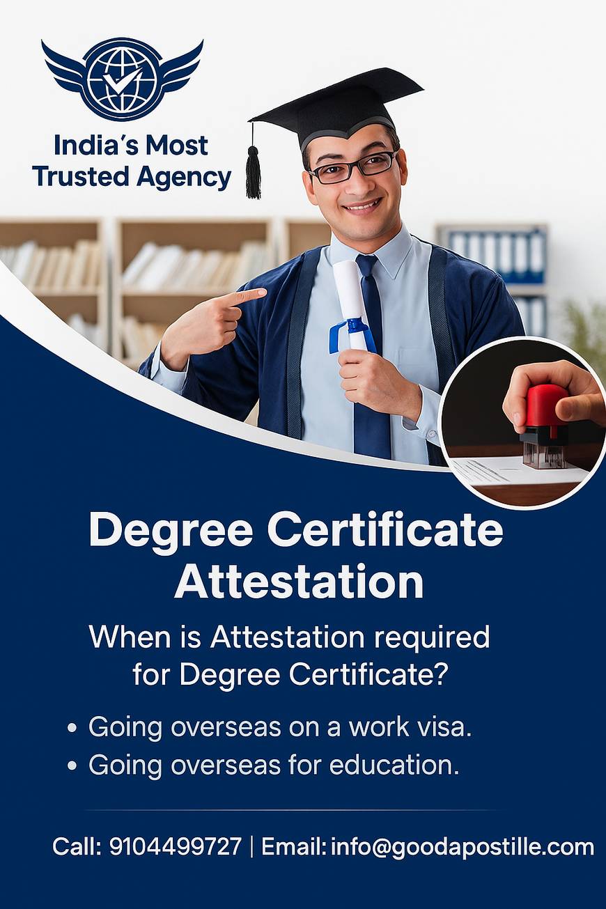 Degree certificate verification process in India by Good Apostille Services