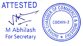 COC Attestation Seal Cochin India