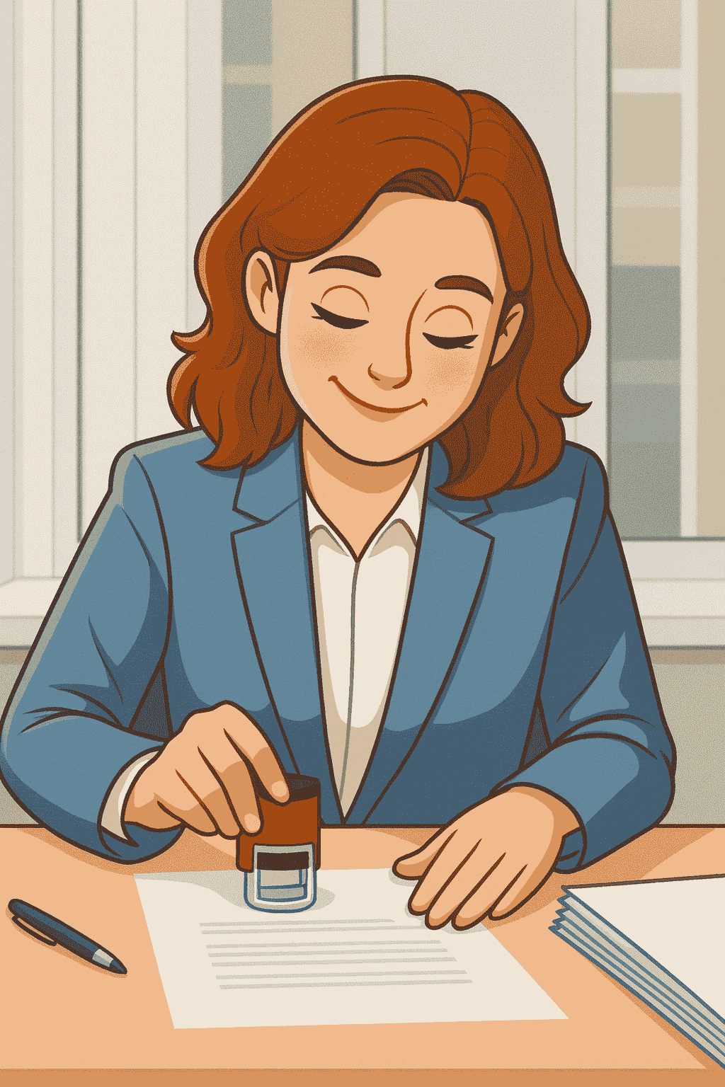 Officer approving a certificate for attestation in India