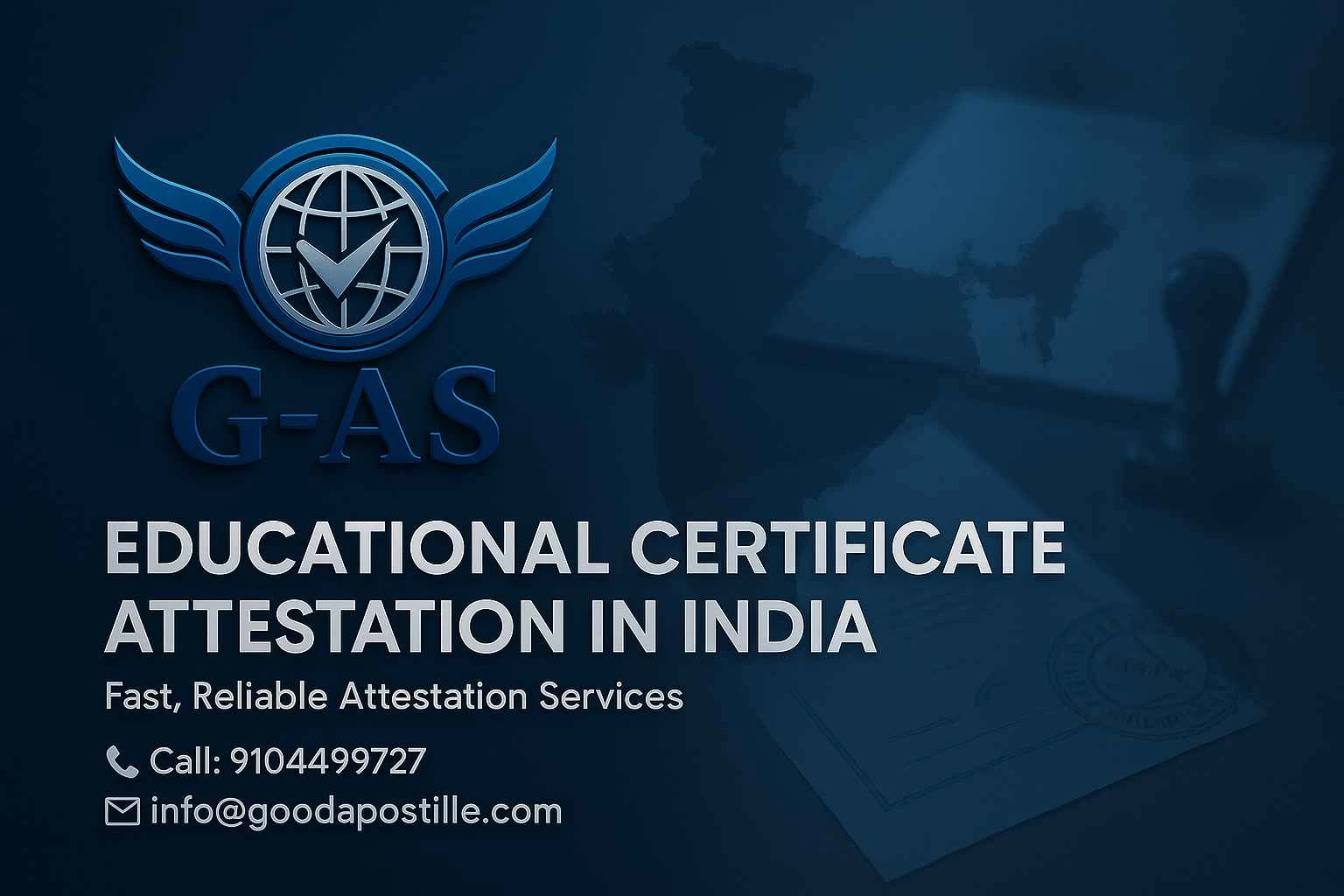 Educational Certificate Legalisation Services in India by Good Apostille Services