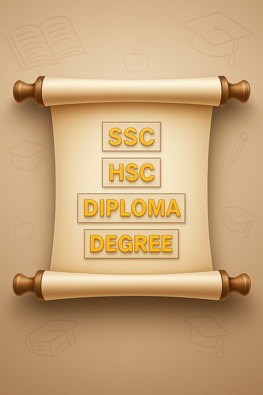 SSC HSC Diploma Degree certificates required for apostille in India